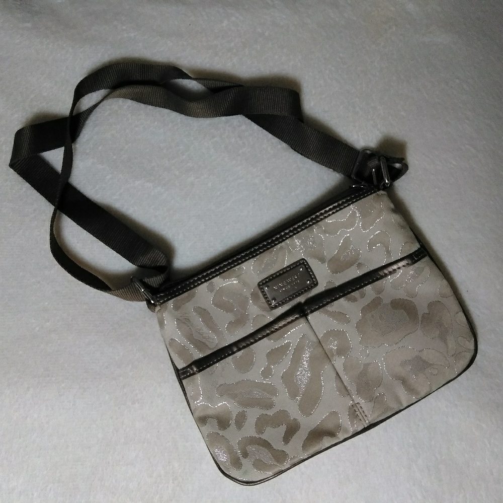 Nine West Tan Leopard Print Crossover Bag/Purse