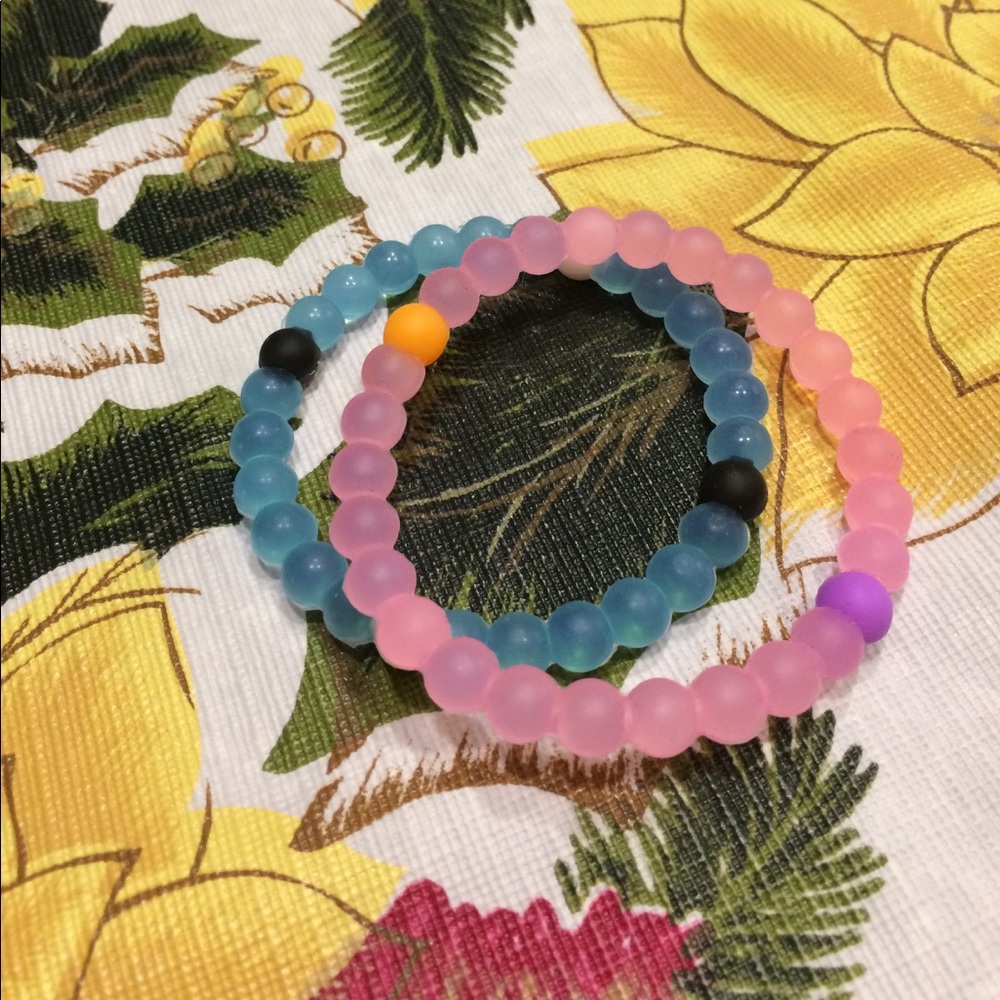 Two Lokai bracelets