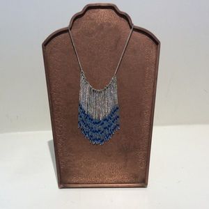 Chan luu beaded fringe and chain necklace