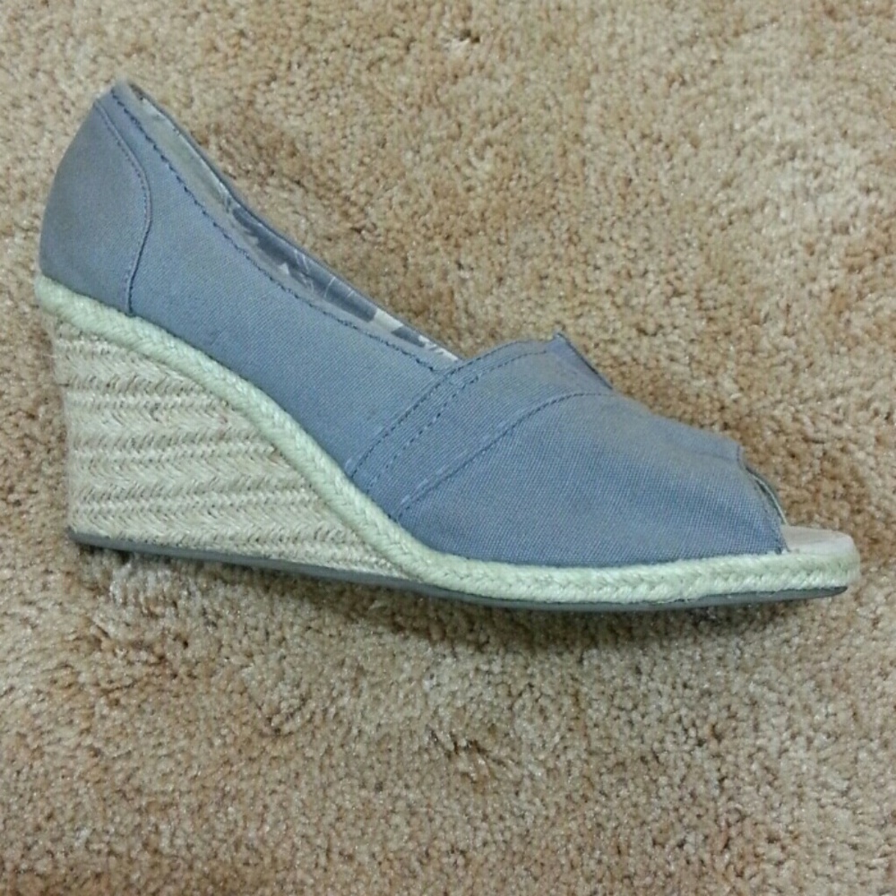 Lane Bryant Peep Wedges. NWOT