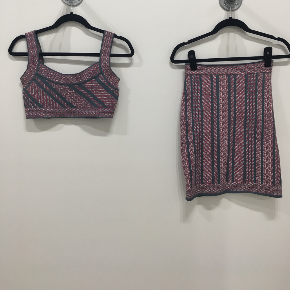 BCBG Bra Top and Skirt Set