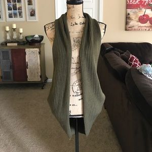 Dark Olive Green Sweater Vest NWOT