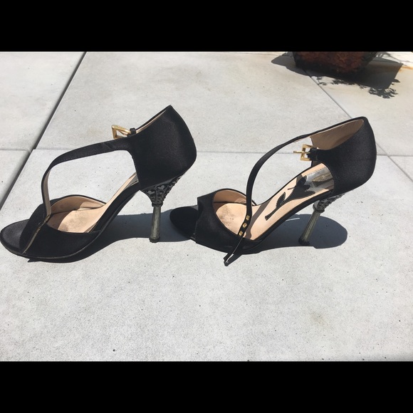 Prada jeweled satin sandal, black - Picture 2 of 4