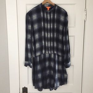NWT Joe Fresh Plaid Drop-Waist Dress