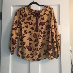 Britt Ryan leopard print top