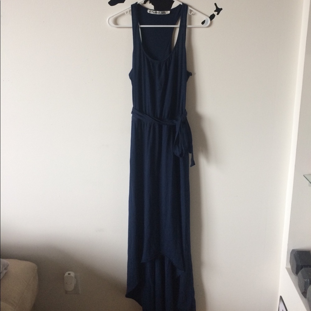Gorgeous Hi-Lo Navy Blue dress
