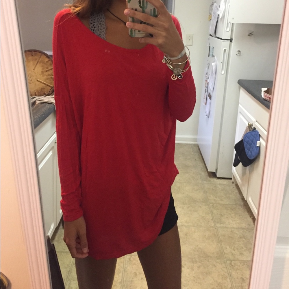 ❤️ red piko top
