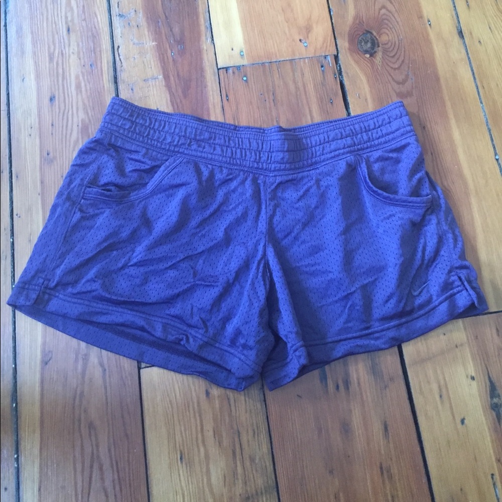 Purple mesh shorts by Nike!