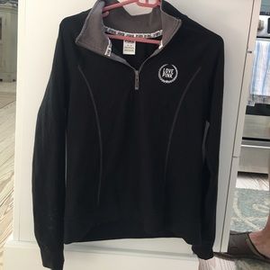 Victoria's Secret pink quarter zip