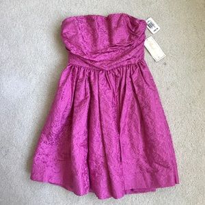 Strapless cocktail dress