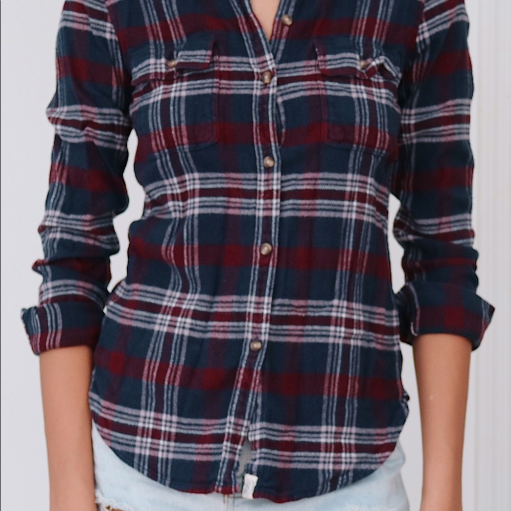 CLOSING AUG 26TH UNTIL 2018!Slim fit plaid flannel