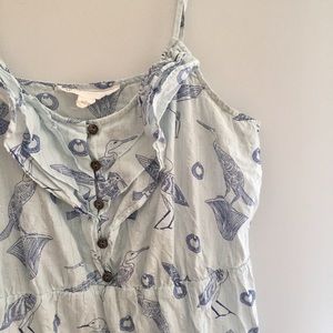 🕊Anthropologie Sundress with Pretty Bird Print🕊
