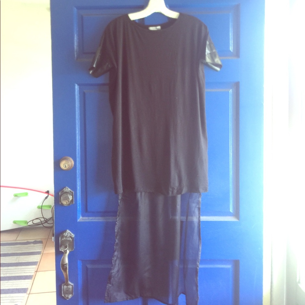LF Black maxi top