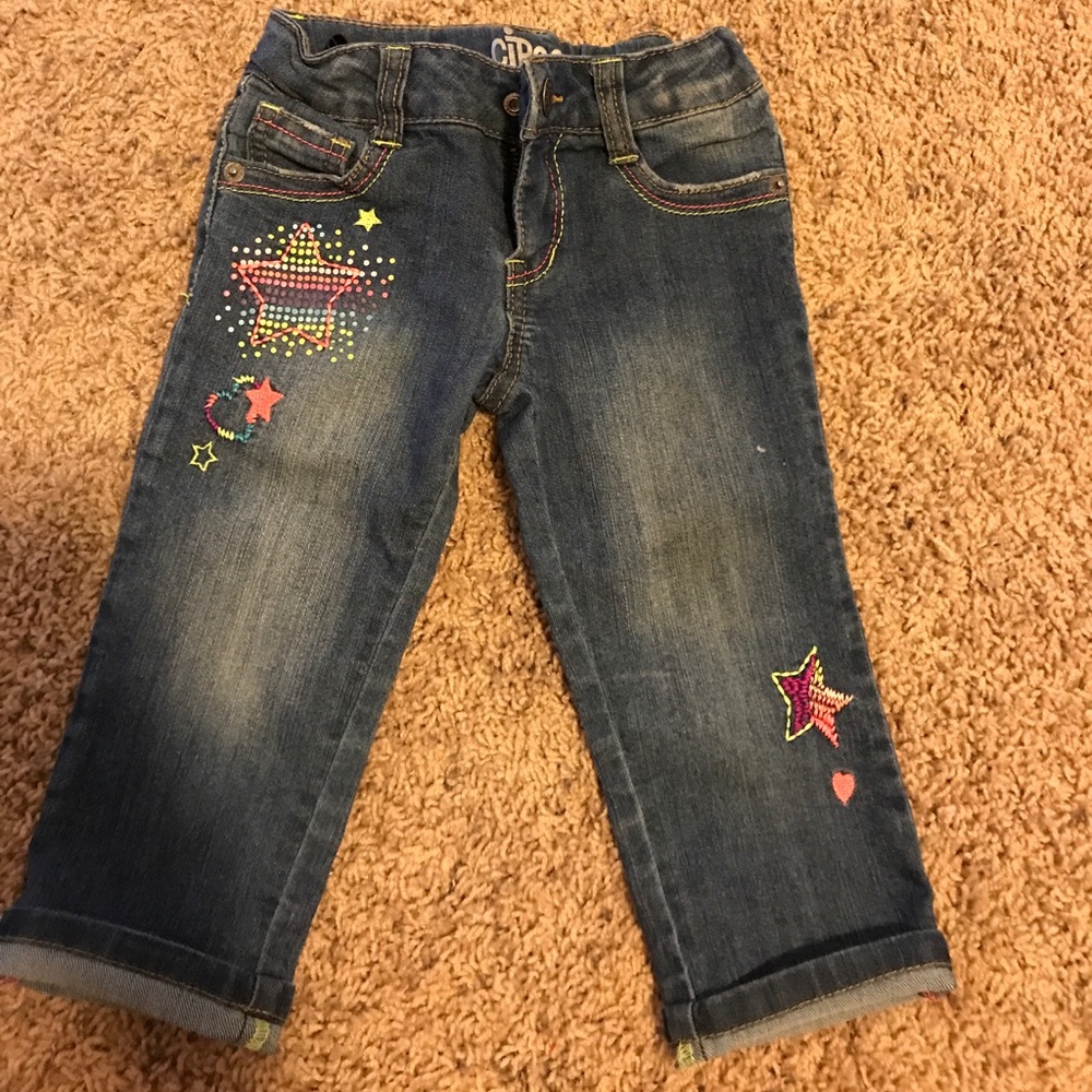 Girls jean capris