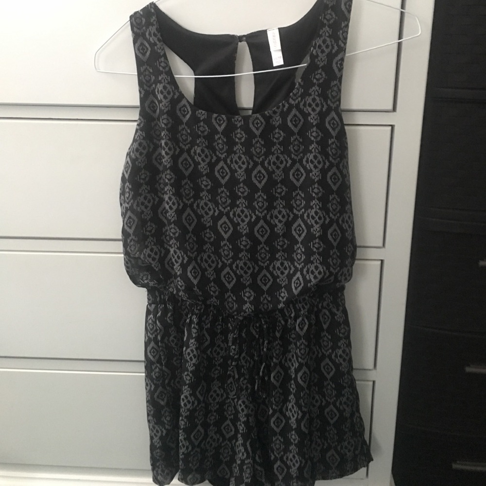 Black and Grey romper