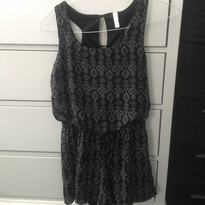 Black and Grey romper