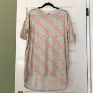 LuLaRoe "Irma" in Flamingo Print