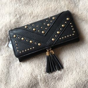 Black Tasseled Wallet