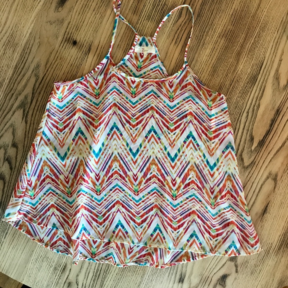 Cute Semi-Sheer Razor Back Tank
