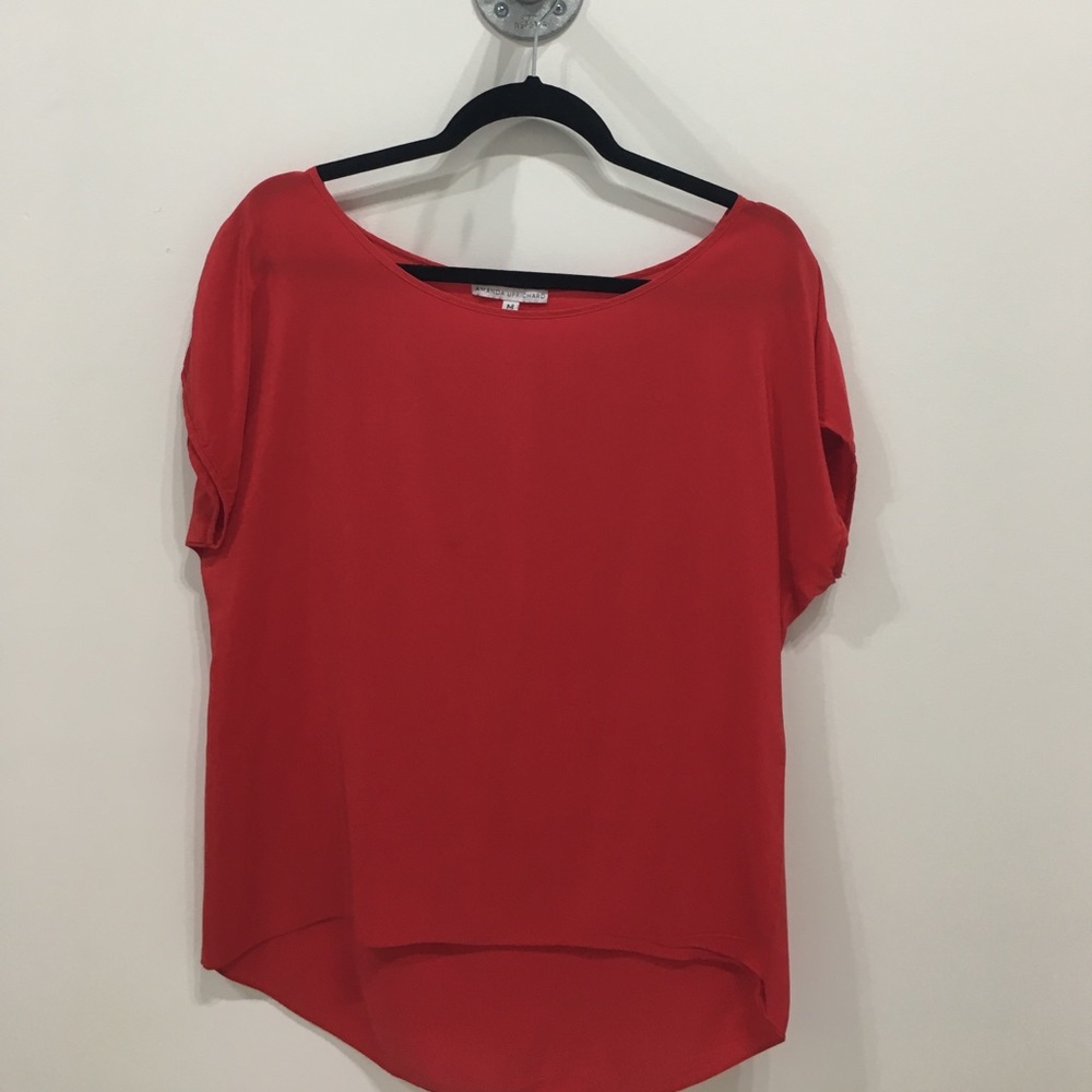 Red Amanda Uprichard Top