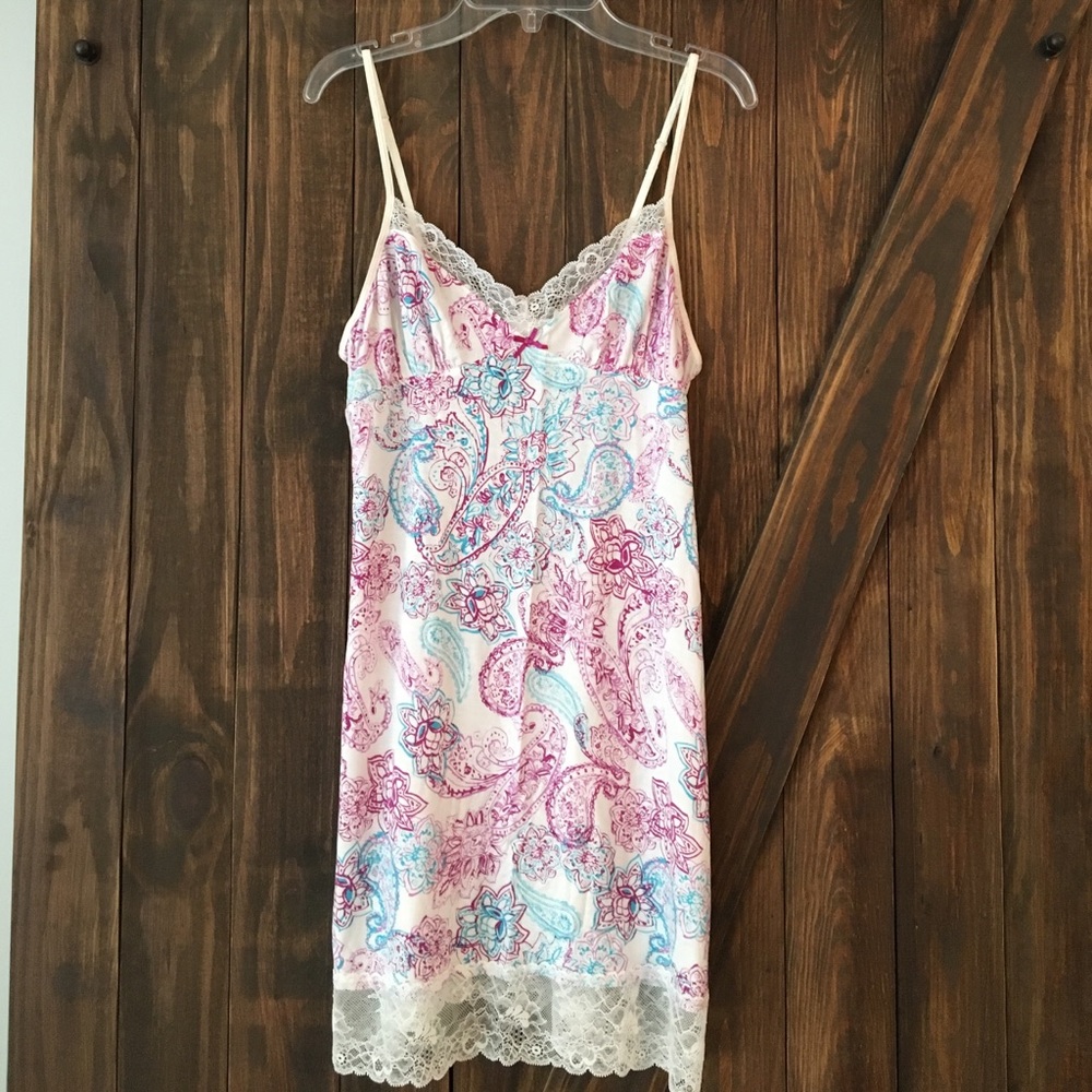 PRICE DROPPED! Purple and blue paisley night gown