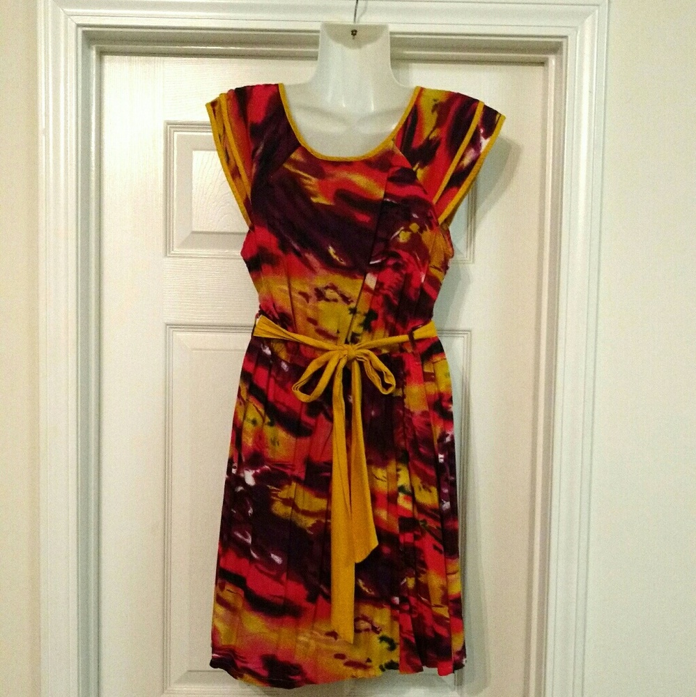 Multi Colored Spring Dress - Picture 2 of 3