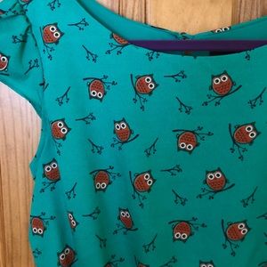 Owl printed dress