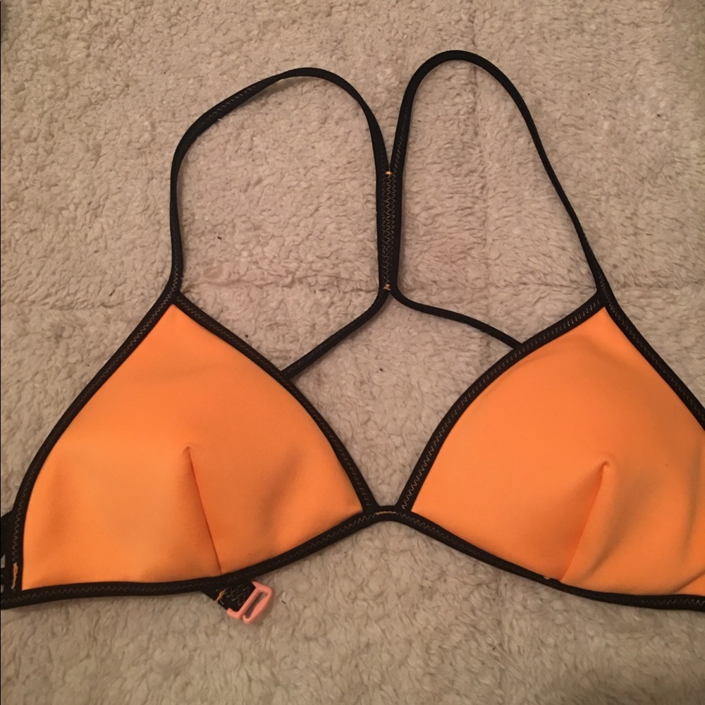 Victoria's Secret orange neoprene top