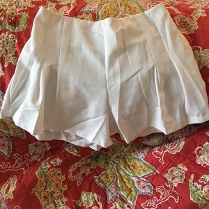 White High-Waisted Shorts