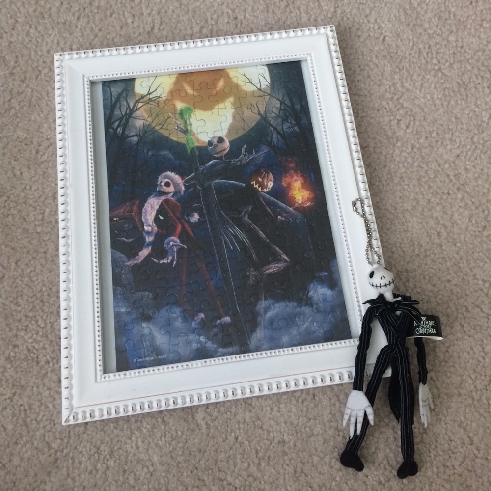 Nightmare Before Christmas framed puzzle photo