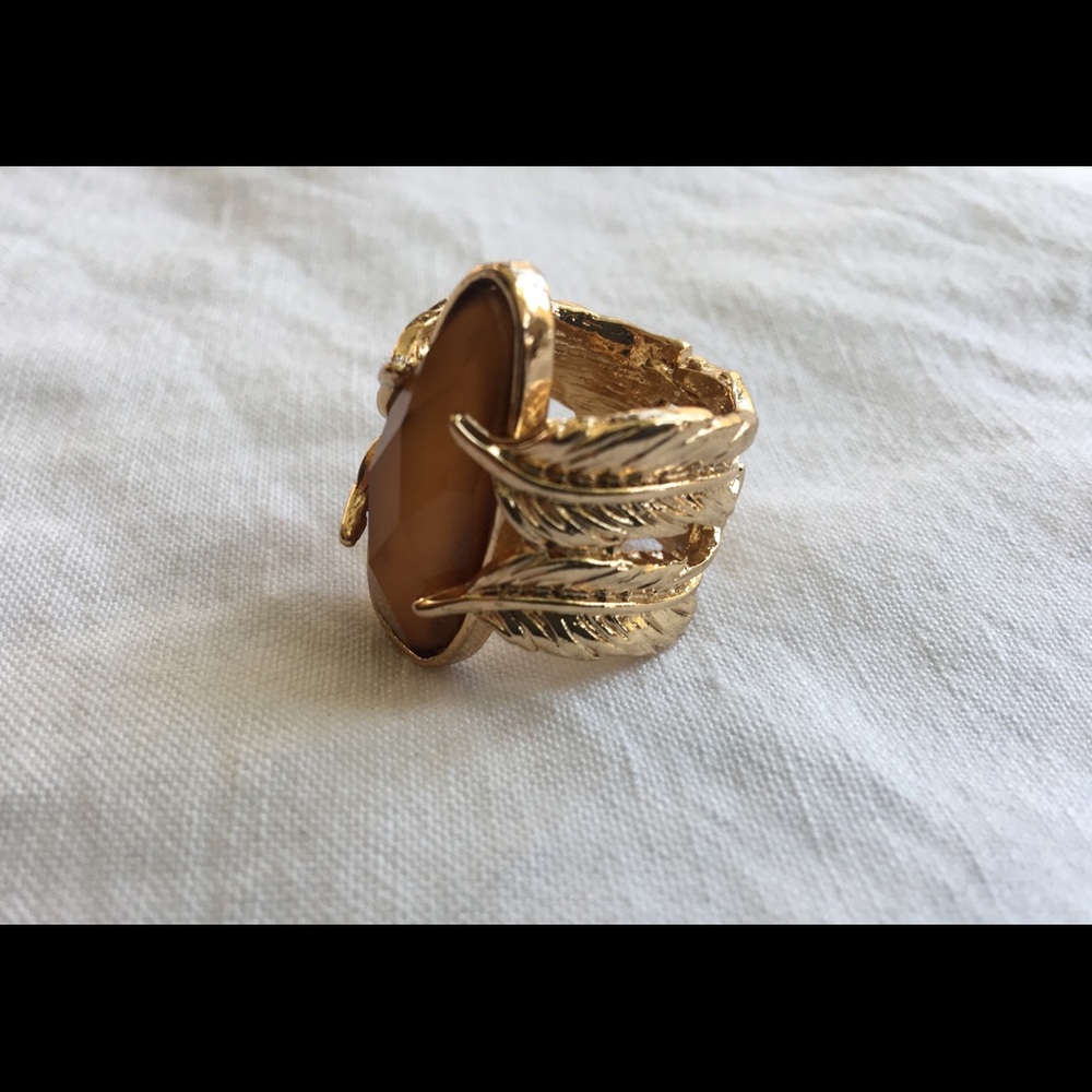 Gold statement ring