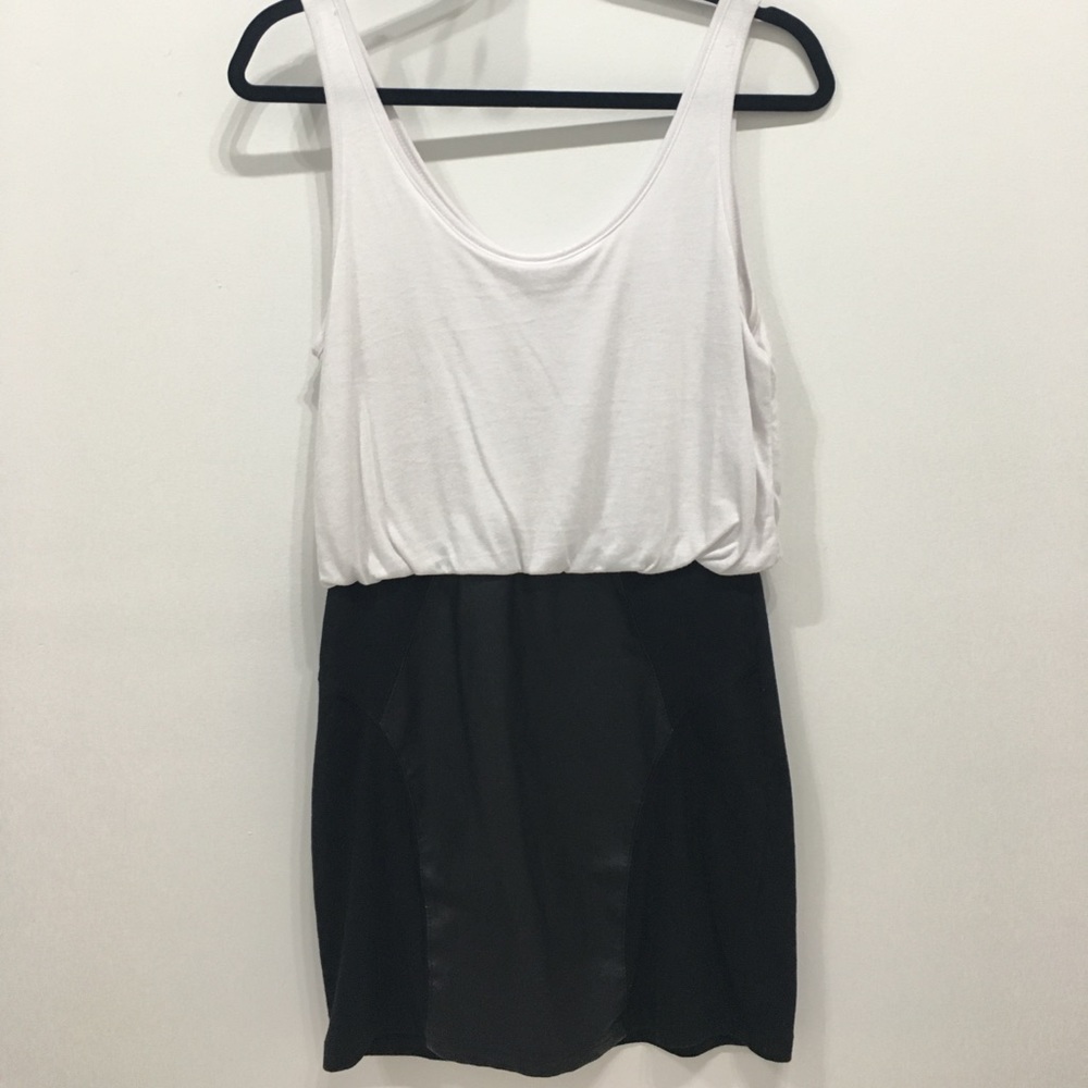 Mink Pink Tank Dress with Feaux Leather