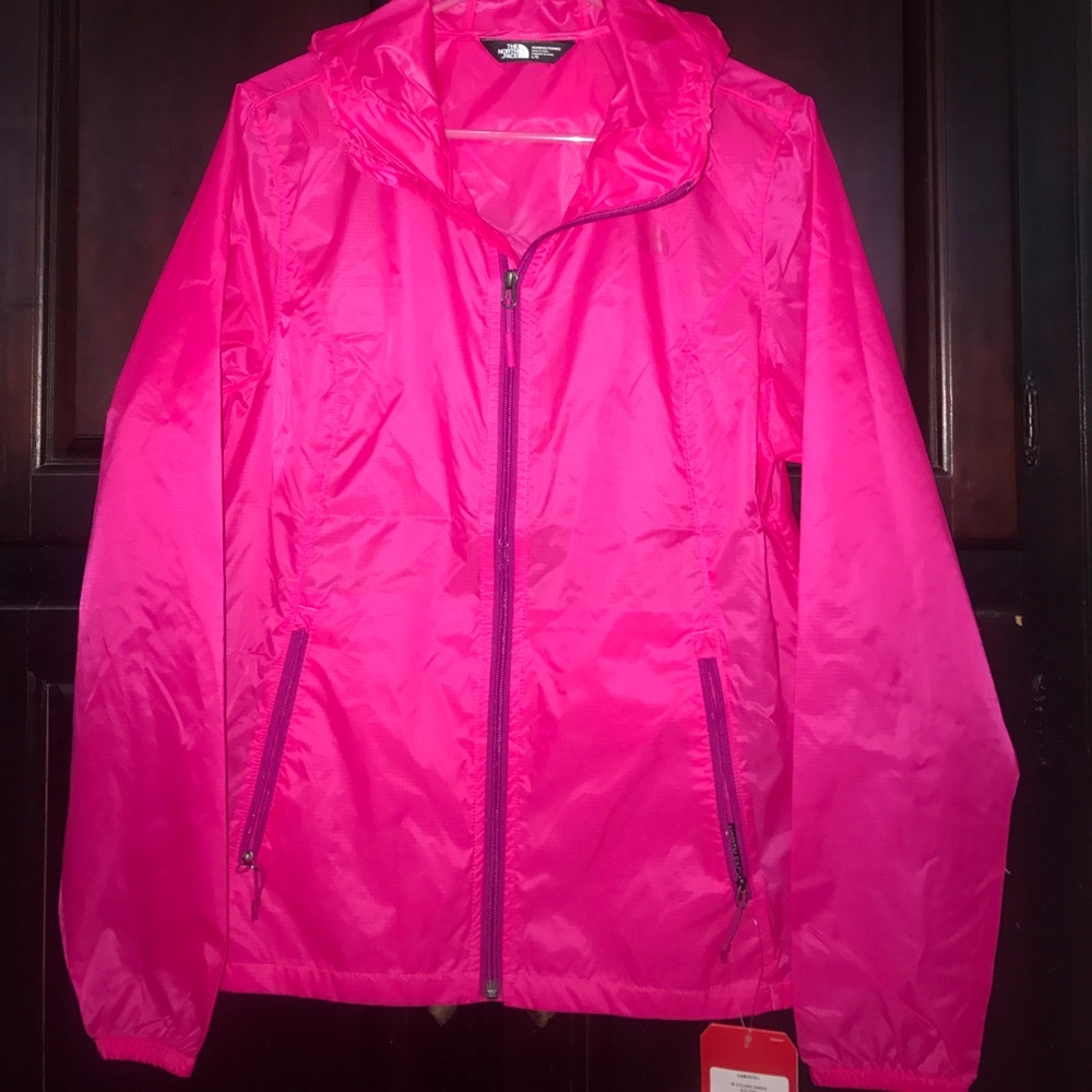 Pink North Face Rain Jacket