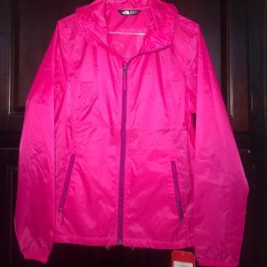 Pink North Face Rain Jacket