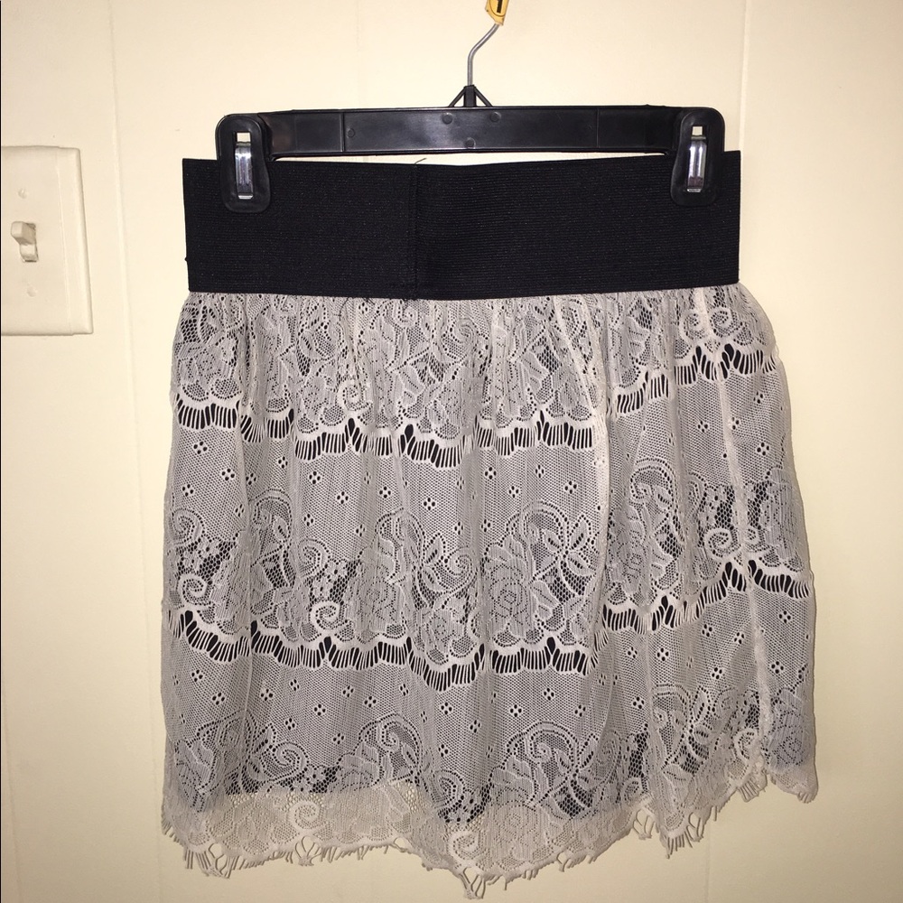 Black and Lace skirt