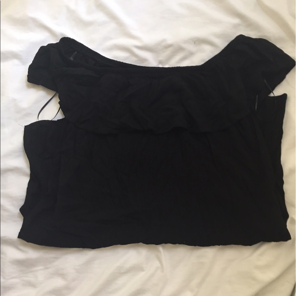 Black off the shoulder dress