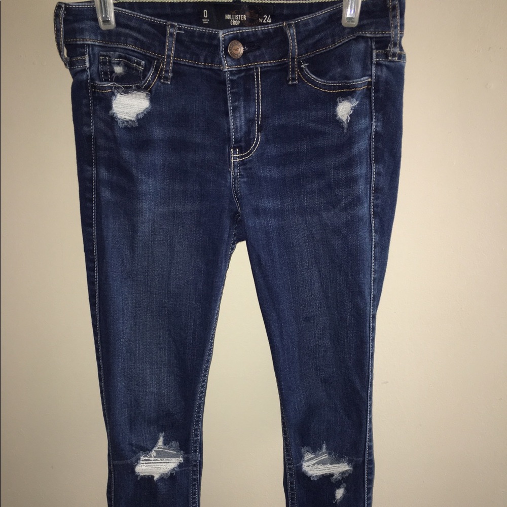 hollister crop jeans