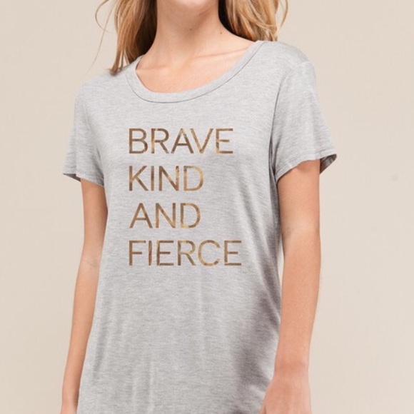 Tops - ❗️Last 3! S-L Brave kind & fierce tee