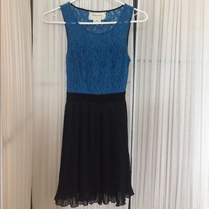 Blue and Black Dress