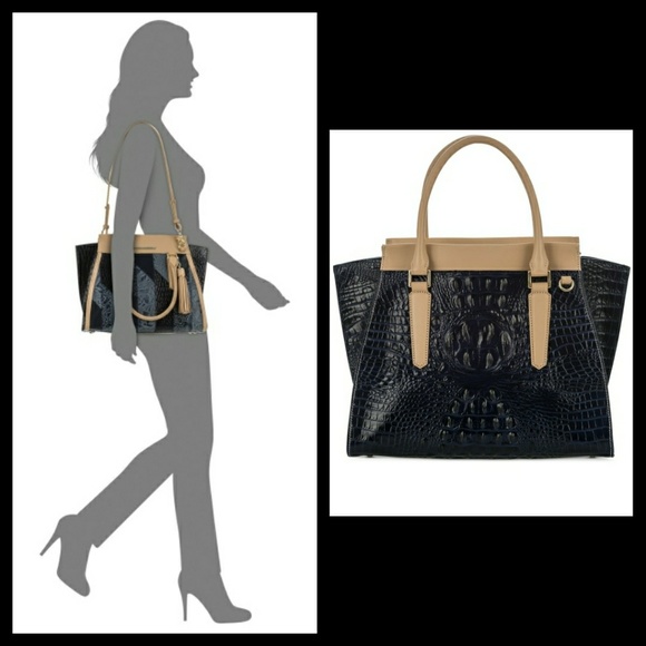 ๐โBRAHMIN Priscilla Denim Velazquez Satchel๐บ๐ - Picture 2 of 5