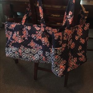 Flower Overnight Bag and Tote