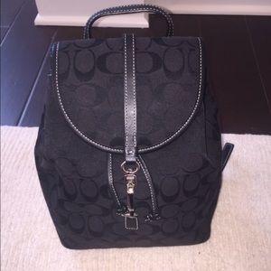 Black Coach Backpack