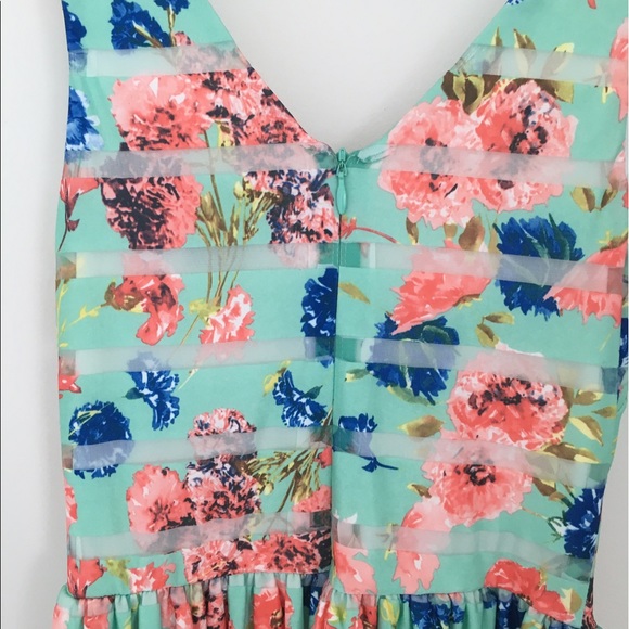 NWOT AQUA Bloomingdales Floral Dress - Picture 3 of 4