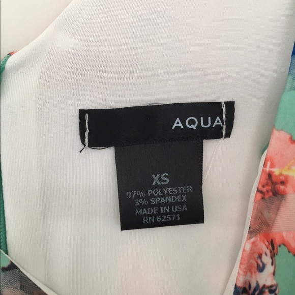 NWOT AQUA Bloomingdales Floral Dress - Picture 4 of 4