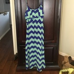 Long Chevron Dress