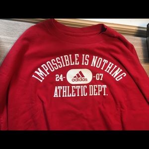 Adidas Long-Sleeve Red Shirt