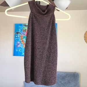 Cute turtle neck sweat tank top!