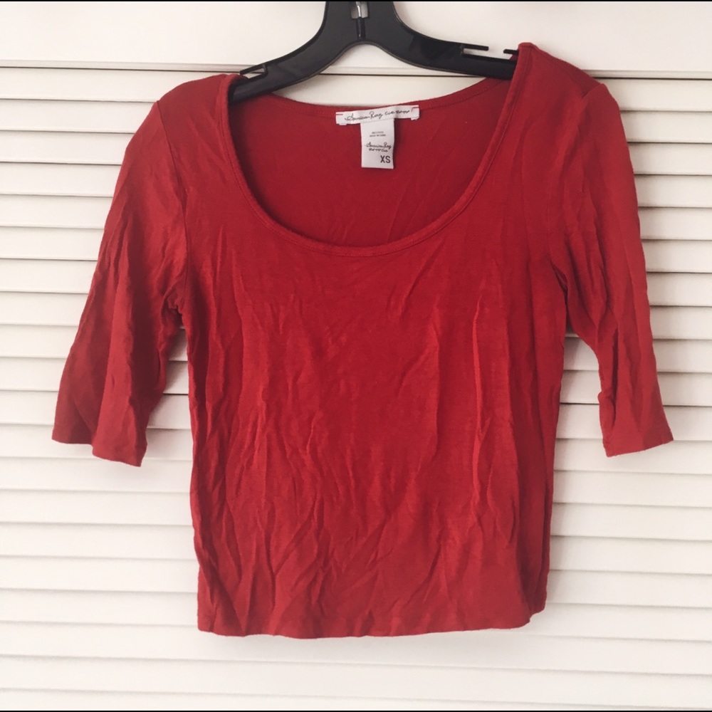 American Rag Red Crop Top