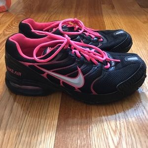 Hot pink and black Nike