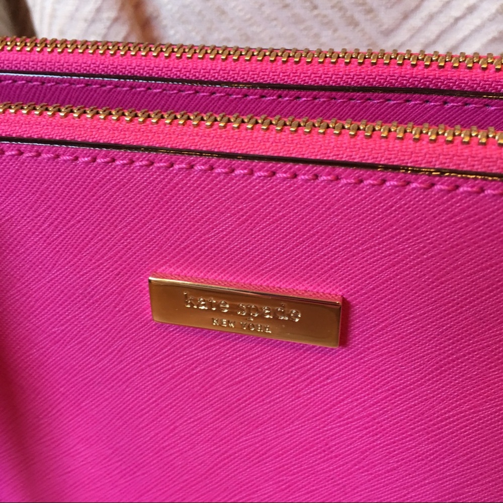 Kate Spade Hot Pink Zippered Satchel - Picture 6 of 7